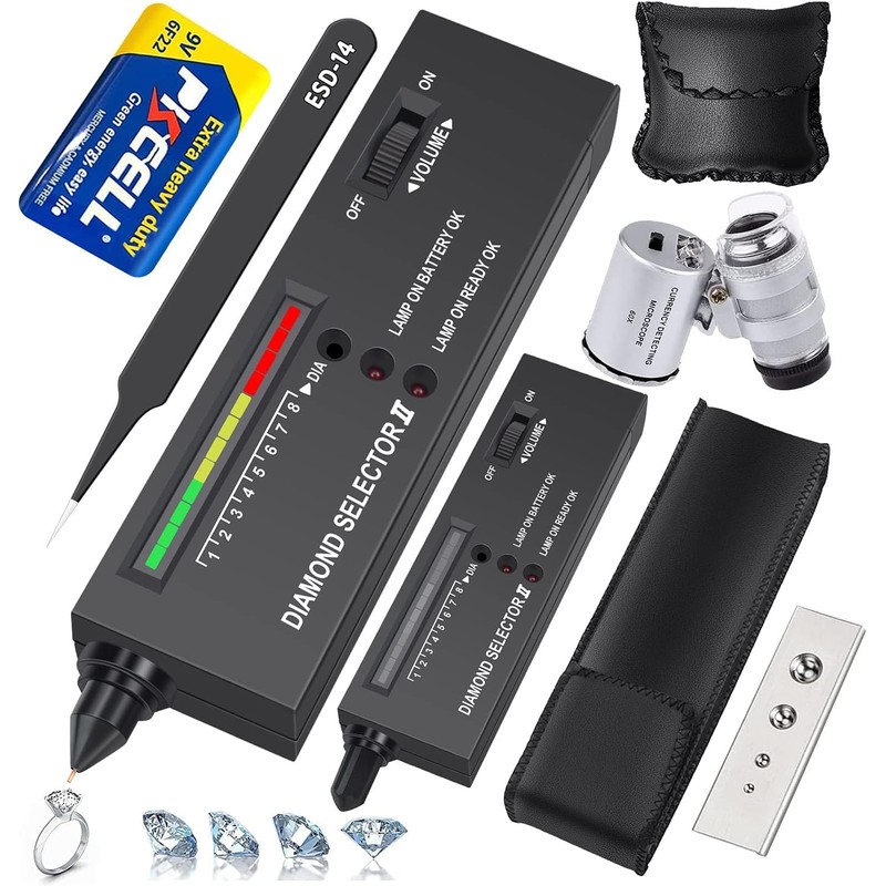 Diamond Tester Professional, High Accuracy Jewelry Diamond Tester Pen, Electronic