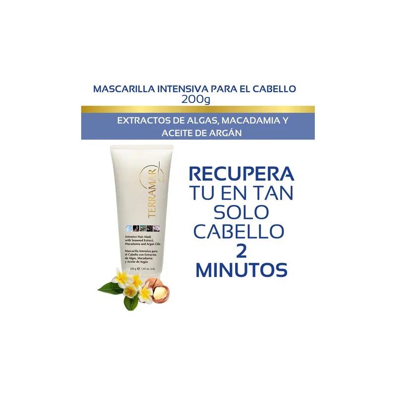 Mascarilla Capilar Terramar 200g Argán Macadamia Hidratante Antifrizz