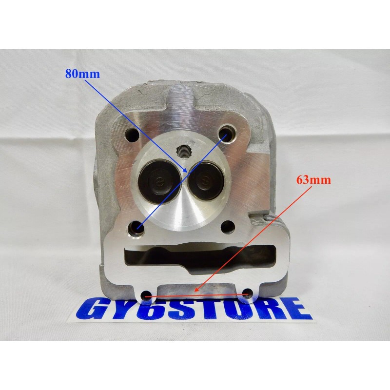 GY6 K-BLOCK *61mm BORE* (QMK) CYLINDER HEAD 57mm STUD SPACING