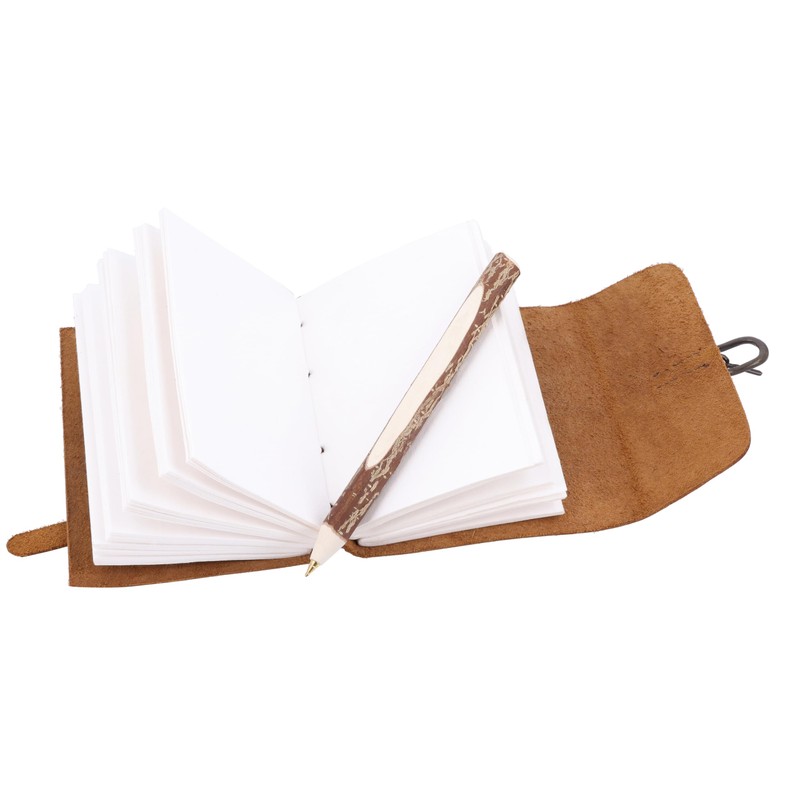 Gusti Leather Notebook Fedra - Diary Vintage Notebook Brown Leather