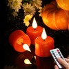 yunsheng 12PCS Red Rechargeable LED Tea Lights Candles with Remote,