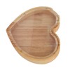 Heart Shaped Storage Box Transparent Acrylic Panel Wooden Display Case