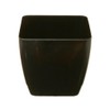 Whitefurze G0616SQ 16cm Square Indoor Pot Cover - Black