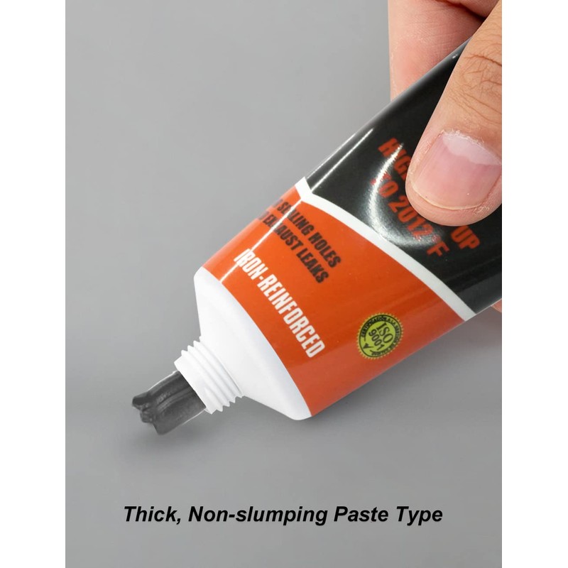 Visbella Auto Vehicle Exhaust System Sealant, Non-Slumping Professional Repair Crack