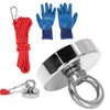 Strong Powerful Round Salvage Fishing Magnet with 20m Rope Kit
