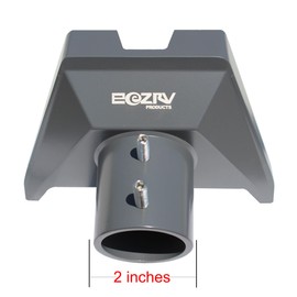 EEZ RV Products Pipe Adapter for Starlink Gen 3 Standard Dish, Starlink V3 Pole Adaptor Fits up to 2.0" Pole