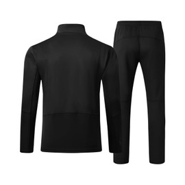TBMPOY Men's Tracksuits Sweatsuits for Men Set Jogging Track Suits 2 Piece Casual Athletic Warm Up Sweat Suits Outfits Black XL