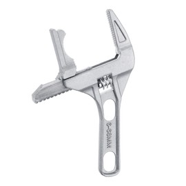 HARFINGTON Adjustable Wrench 7.67" Aluminium Alloy Wrench Set Universal Spanner Wide Opening Jaw Phosphating for Plumbing Repairs