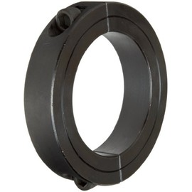 Climax Metals 2C-062 Black Oxide Plated Steel Two-Piece Clamping Collar, 5/8" Bore Size, 1-5/16" Outside Diameter, #10-32 x 1/2" Set Screw