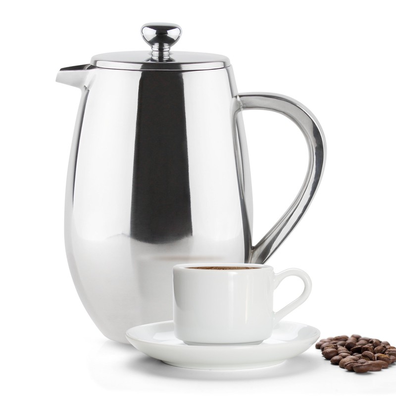 3 Cup Stainless Steel Double Wall Cafetiere