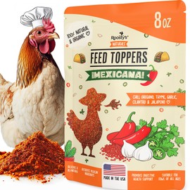 Feed Toppers - Immunity & Digestion Boosting - 8oz | Made in The USA | All-Natural Chicken Treats for Laying hens | Delicious Chicken Snacks | Chicken coop Accessories and Treats for Chickens