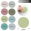 800 Sheets Transparent Sticky Notes Small Round Clear Sticky Notes