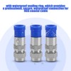 10pcs Conector de Cable coaxial RG6, Adaptador de Conector de
