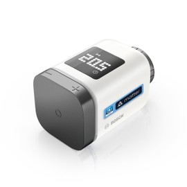 Bosch Smart Home Radiator Thermostat II [+M], Smart Thermostat, Flexible Use in Bosch Smart Home System or in Matte, Anthracite Systems