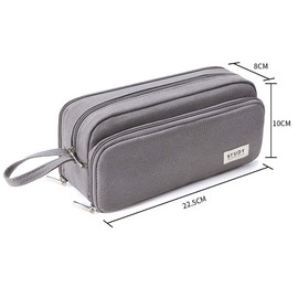 Kalidi Pencil Case with 3 Compartments, Large Capacity Pencil Case, Pencil Pouch for School & Office