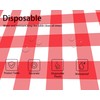 sunepany 2 Pcs Red Gingham Tablecloth 54 × 108 Inches