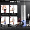 Secura Stainless Steel Electric Wine Opener, Rechargeable Automatic Home Wine