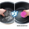 MKR Non-Scratch Round Plastic Scourers, Multi-Purpose Scouring Pads for Kitchen