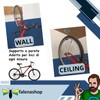 Parpyon® Wall Mounted Bicycle Holder No. 2 Bicycle Hooks, Roof