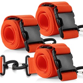 PrimaCare IR-5007-3 Unisex 2 Piece Restraint Strap with Swivel Speed Clip for Patient, Adult and Kid, 9', Orange, Pack of 3