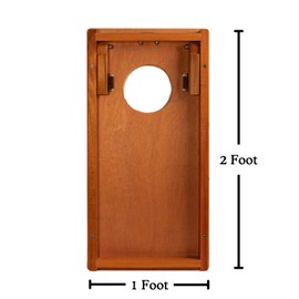 Elakai Cornhole Boards Backyard Games Mahogany Printed Graphics Retro Elakai Travel Size 1 ft x 2 ft