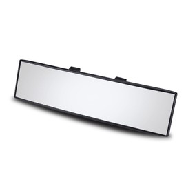 Piburth Rear View Mirror for Car, 12.1 inch Interior Clip-on Panoramic Convex Rearview Mirrors, Extended Rear View Mirror for Car, Rear View Mirror Accessory (White)