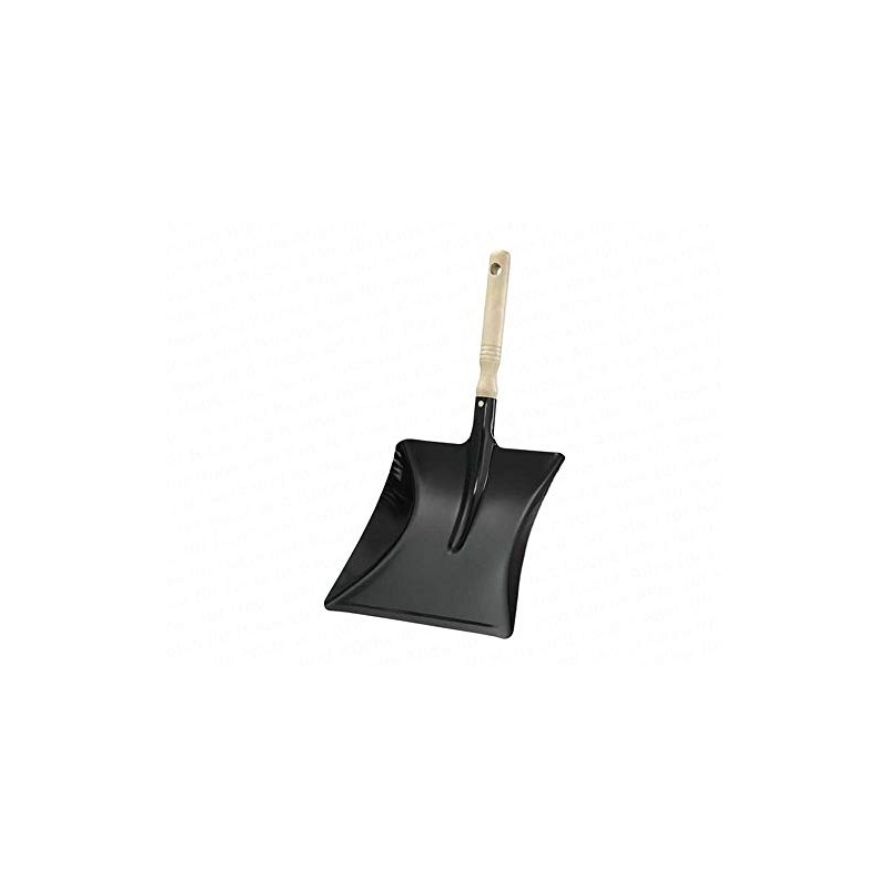 Turk 51200-01 Dustpan with Wooden Handle, Black, 8 x 5