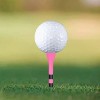 SMITH 1 100 Pcs 3-1/4" Natural Wooden Pink Golf Tees