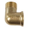 Thread in L Shape AG Female Fitting Double Nipple Sleeve