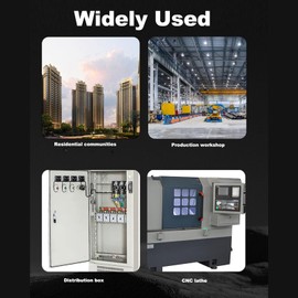 Industrial Indicator Light DIN Rail Mount LED Indicator Light Circuit Signal Indicator for Distribution Box CNC Lathe Workshop AC DC 230V (Red)