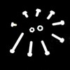 Happinesspark M3 Nylon PA66 Plastic White Metric Cross Phillips Pan