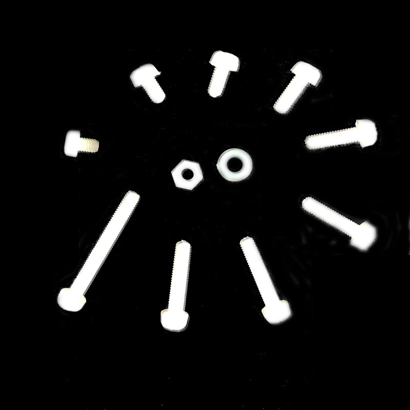 Happinesspark M3 Nylon PA66 Plastic White Metric Cross Phillips Pan