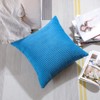 Artscope Cozy Striped Corduroy Pillow Covers Super Soft Decorative Square