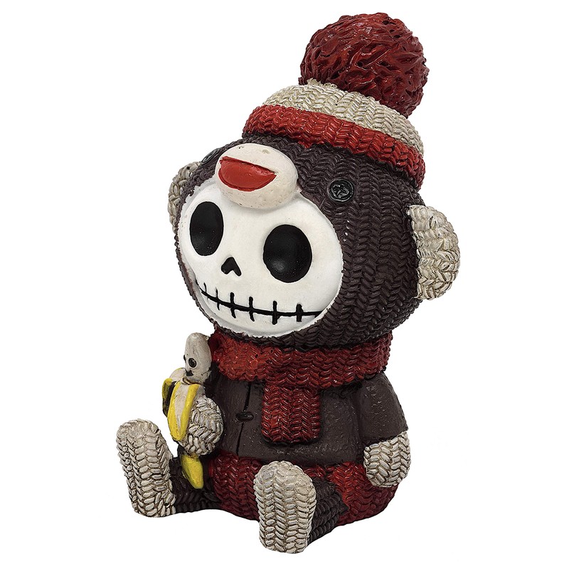 Mysticalls Furrybones Sock Monkey Gothic Fantasy Skull Figurine