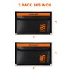 Small Fireproof Document Bag (8x5", External Size), 2-Pack Fireproof Money