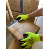 TUTU 12 Pair Green Safety Gloves Latex Coated Grip Cut
