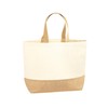 Westford Mill W452 Jute Base Canvas Tote XL, natural