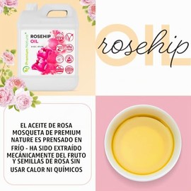 Aceite de rosa mosqueta para piel cara cuerpo cabello uas 16 oz prensado en fro sin refinar aceite de semilla de rosa mosqueta aceite facial...       