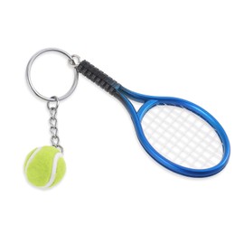 Xthrotsenk Mini Tennis Racket Key Ring, Tennis Key Ring, Metal Tennis Racket Key Ring, Mini Tennis Racket Pendant Keychain, Sports Keyring for Tennis Lovers