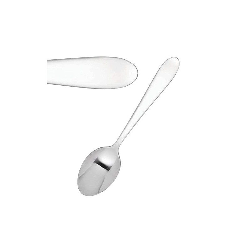 Utopia F15008-000000-B01012 18/0 Stainless Steel Manhattan Tea Spoon, Pack of