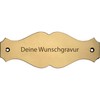 Curved Brass Plaque with Engraving