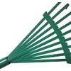 9 Tines Gardening Rake Small Metal Garden Hand Lawn Rake