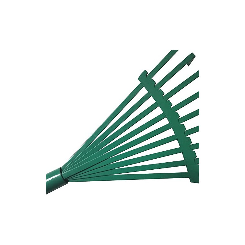 9 Tines Gardening Rake Small Metal Garden Hand Lawn Rake