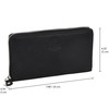 Gusti Iris Women's Leather Wallet Vintage Leather, black, Retro