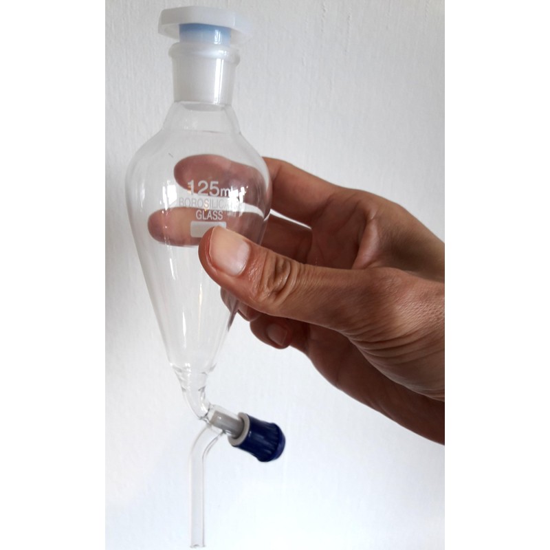 Sheath 125 ml NS19 Funnel, PTFE Valve with PE/Plug