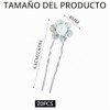 20 PCS horquillas para tocado de novia, Accesorios para peinados