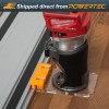 Powertec Router Guide Rail Adapter for Milwaukee M18 Fixed Base