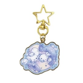 Marimo Craft SRDM-020 Metal Key Holder, PU Cinnamoroll, Kogimyun x Dolly MIX, W1.7 x H1.6 inches (43.3 x 41.4 mm)
