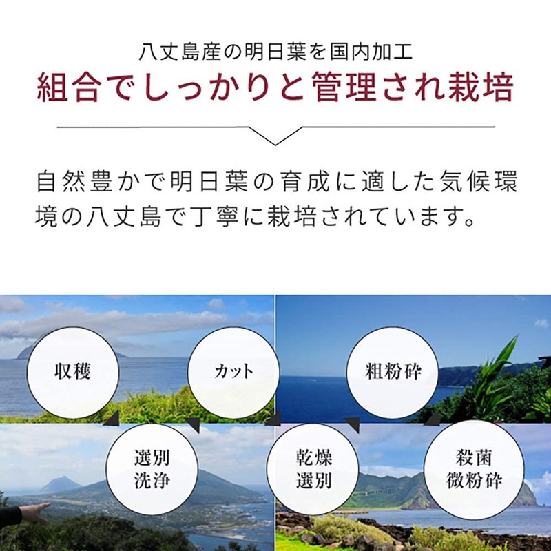 nichie 明日葉 青汁 八丈島産 100% パウダー 粉末 400g 植物由来サプリメント