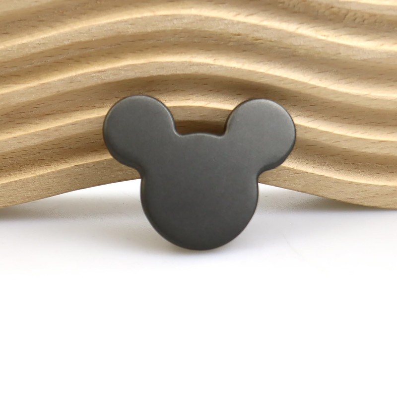 2 Pack Metal Mouse Cabinet Knobs with Screws for Dresser